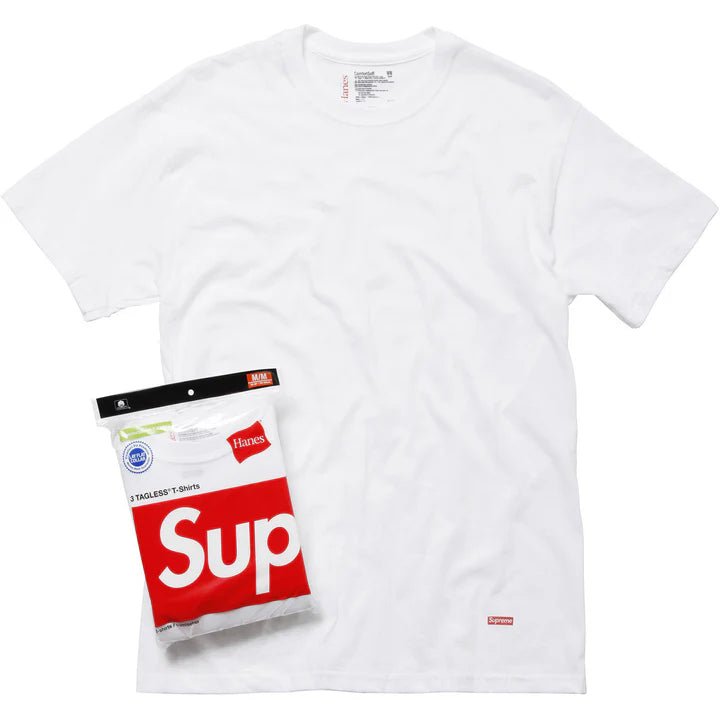 Supreme x Hanes Tagless White T-shirt - Urban Utility