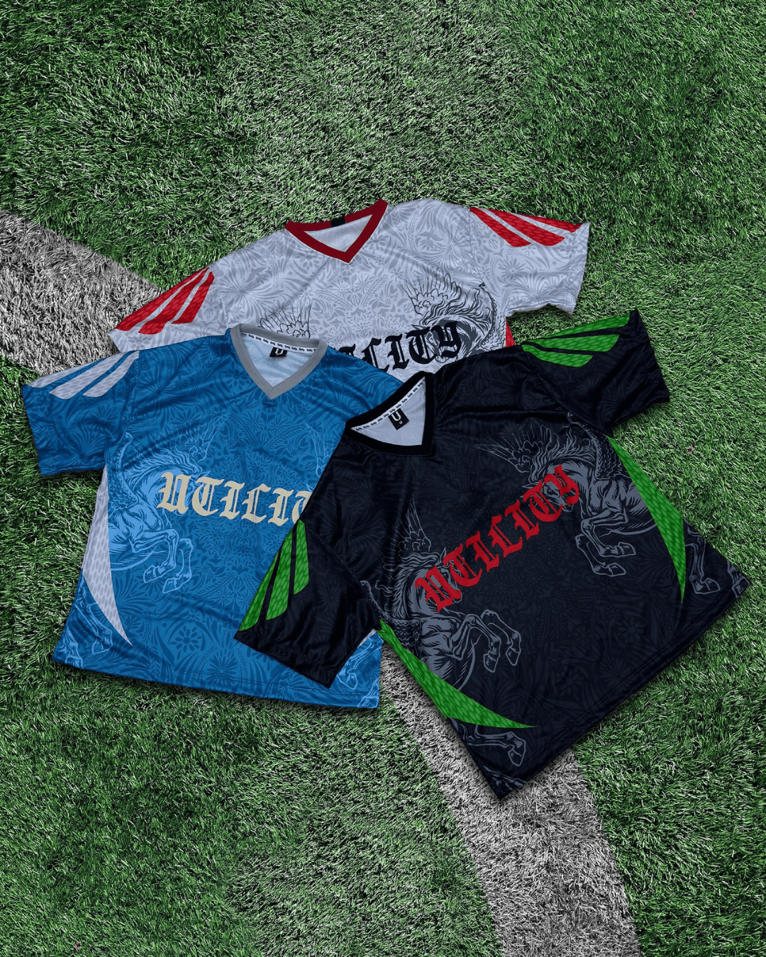 Urban Utility FC Black Green Jersey - Urban Utility