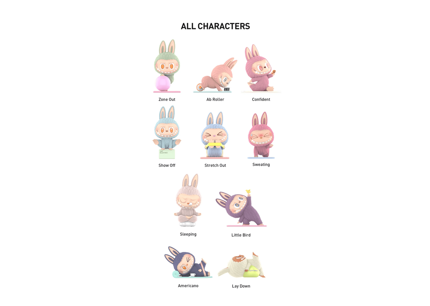 PopMart x How2work Labubu The Monsters Lazy Yoga - Urban Utility