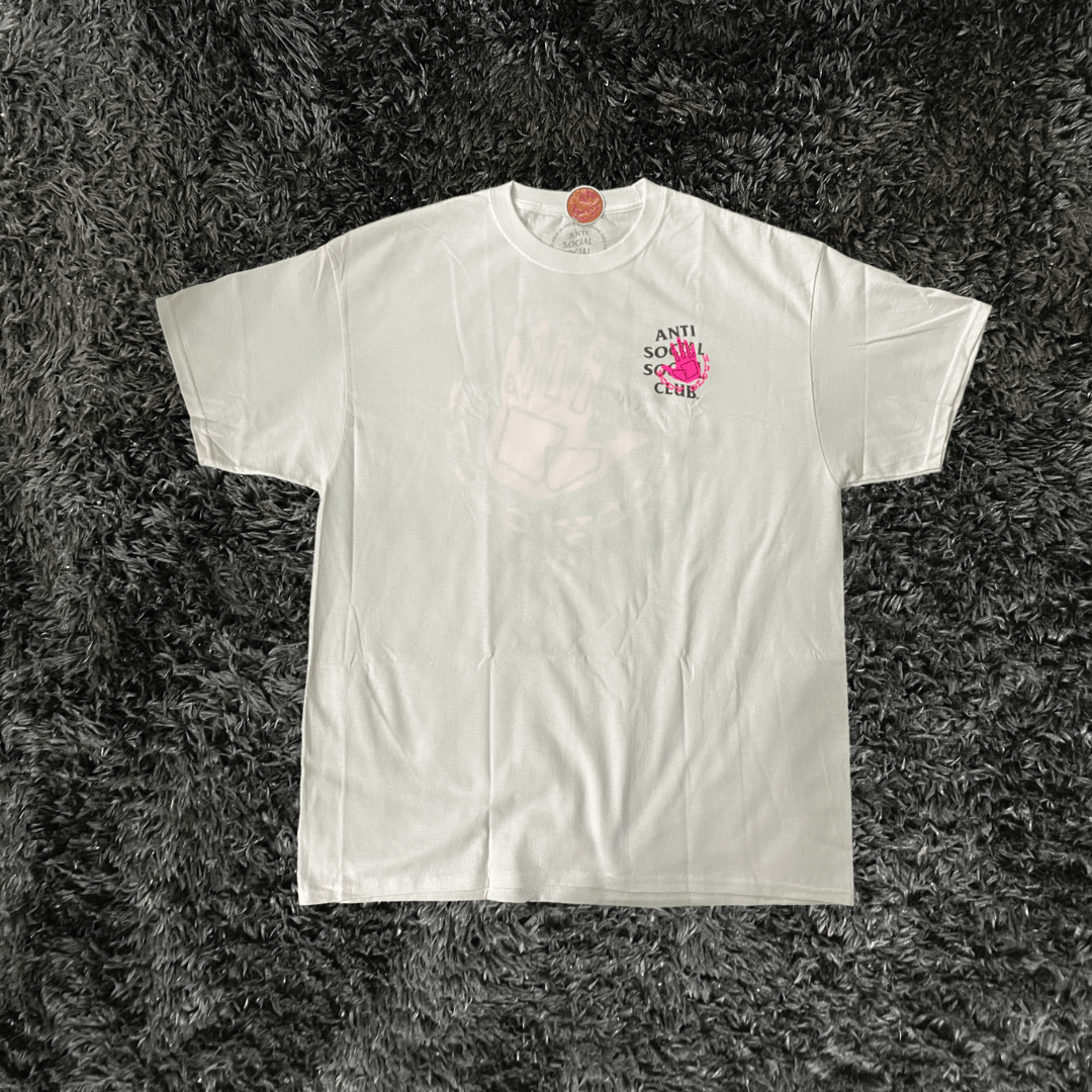Anti Social Social Club Spray White Pink T-Shirt - Urban Utility