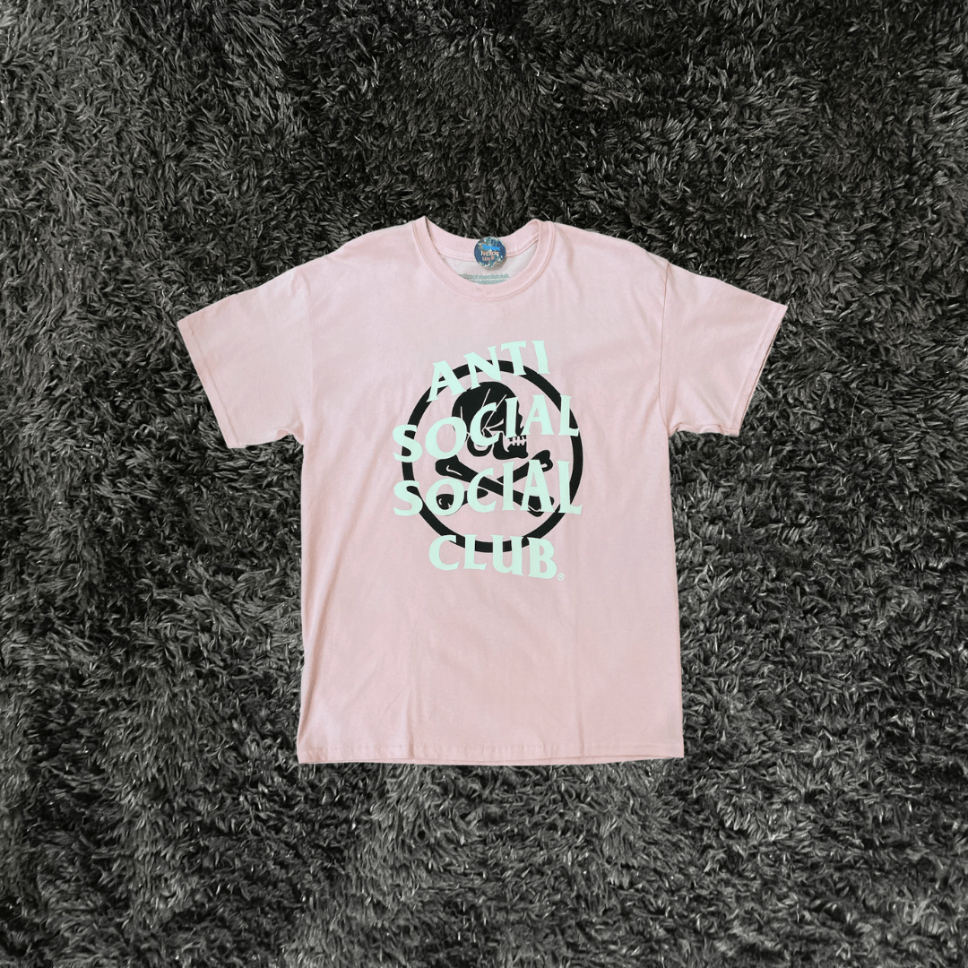Anti social social sales club pink t shirt