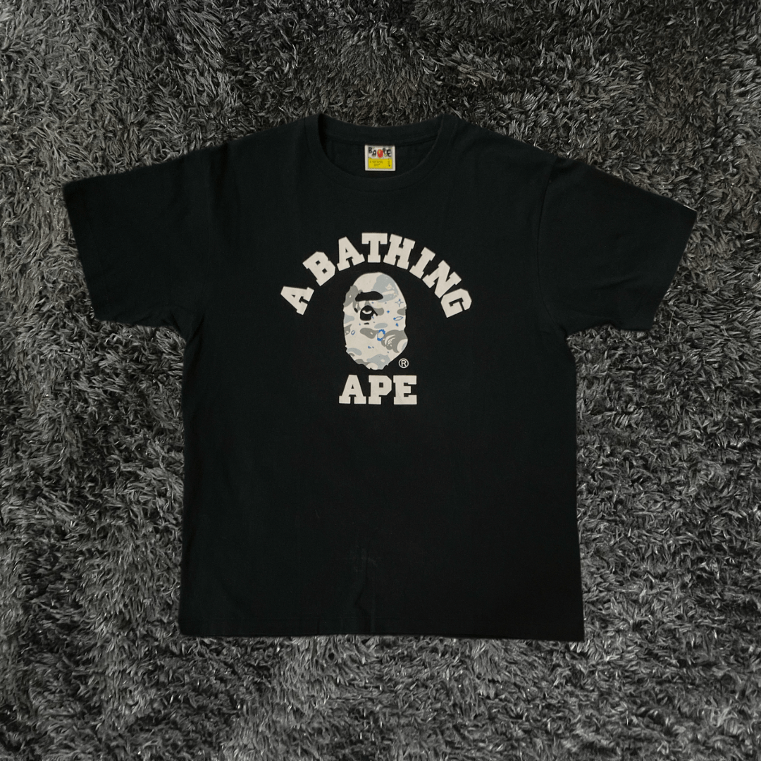 Bape Summit White Camo Black T-Shirt - Urban Utility