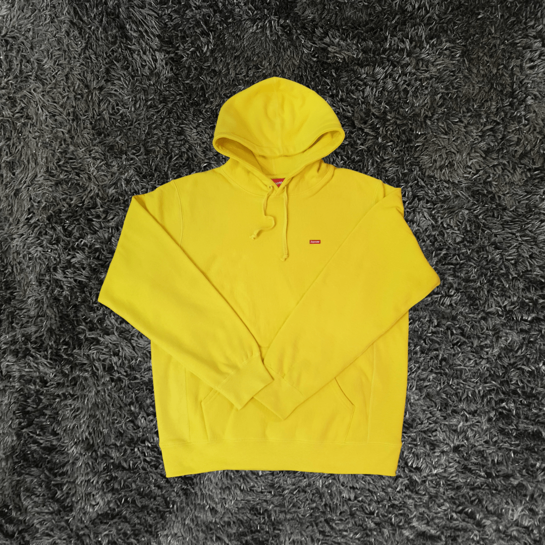 Yellow supreme hoodie sale
