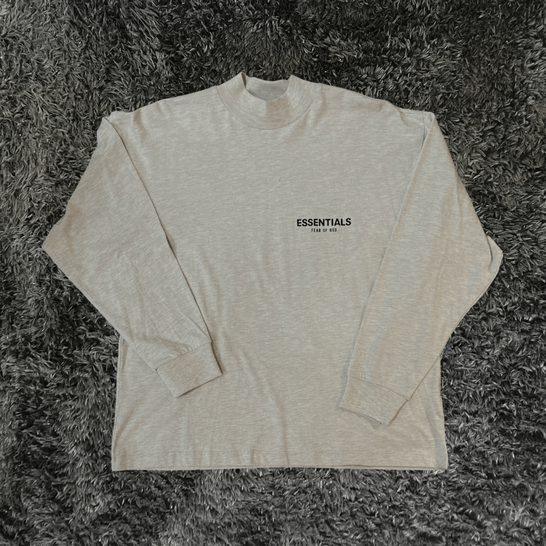 Essentials Long Sleeve Light Oatmeal Tee - Urban Utility