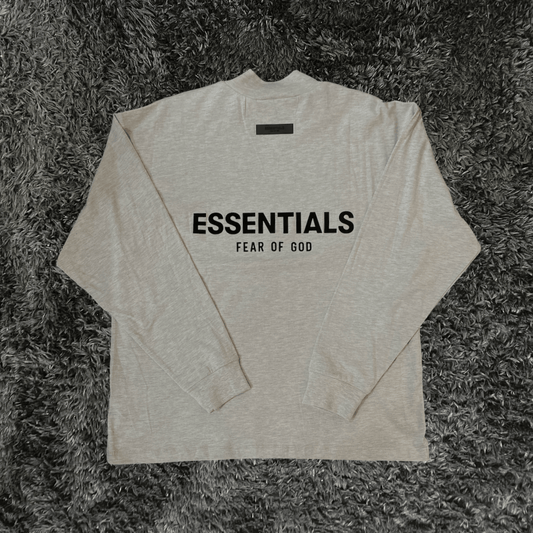 Essentials Long Sleeve Light Oatmeal Tee - Urban Utility