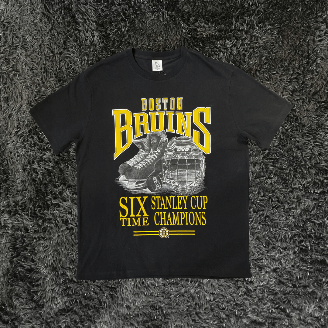 OVO Boston Bruins Black Yellow T-shirt - Urban Utility