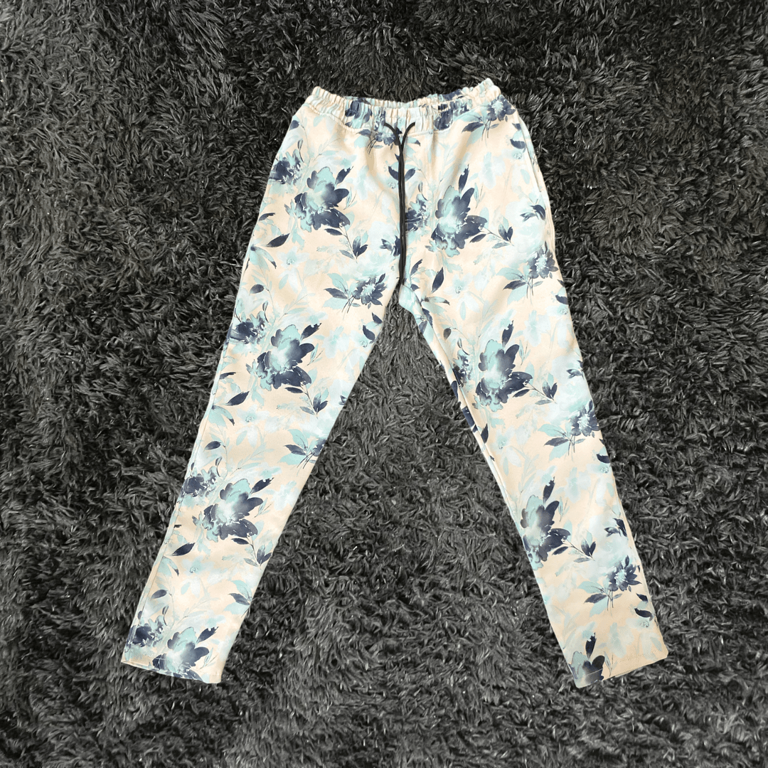 CrowStar Aqua Floral Pants - Urban Utility