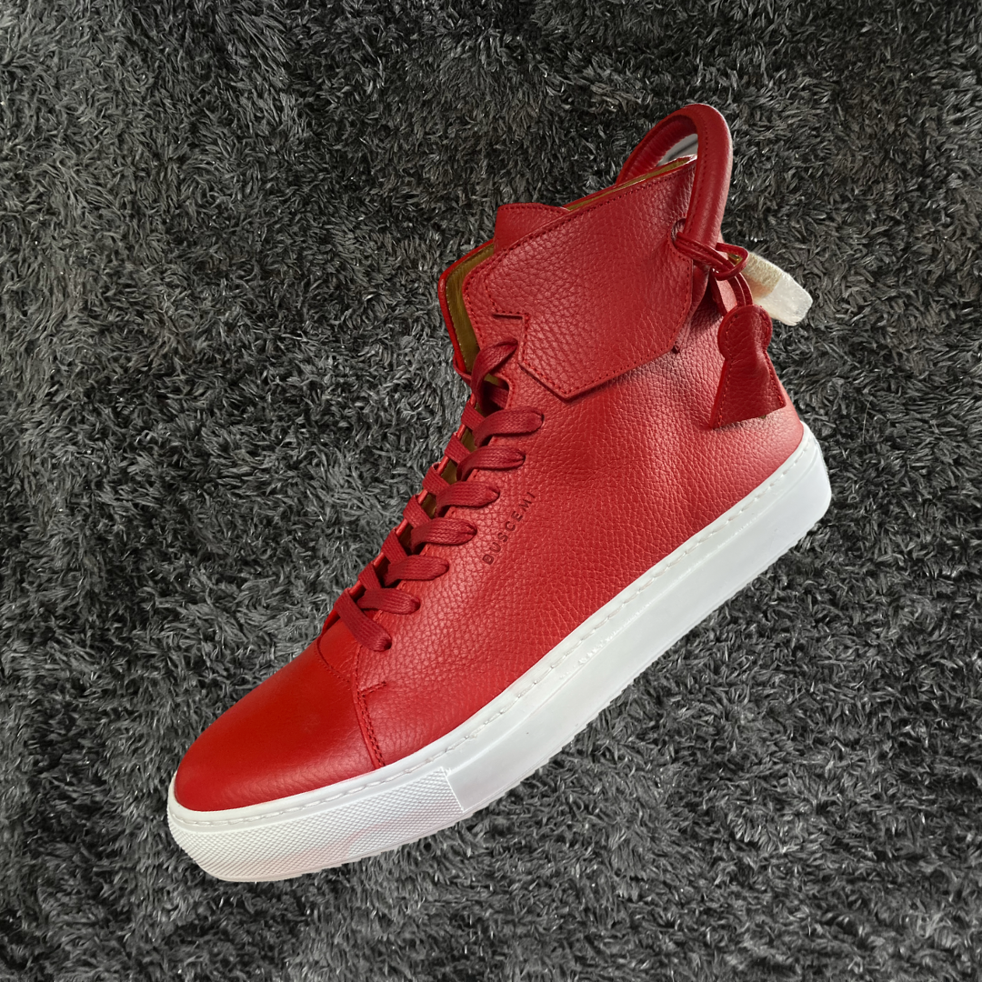 Buscemi 125mm Leather Red Urban Utility