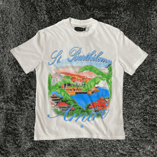 Amiri Eden Rock Airbrush White T-shirt - Urban Utility