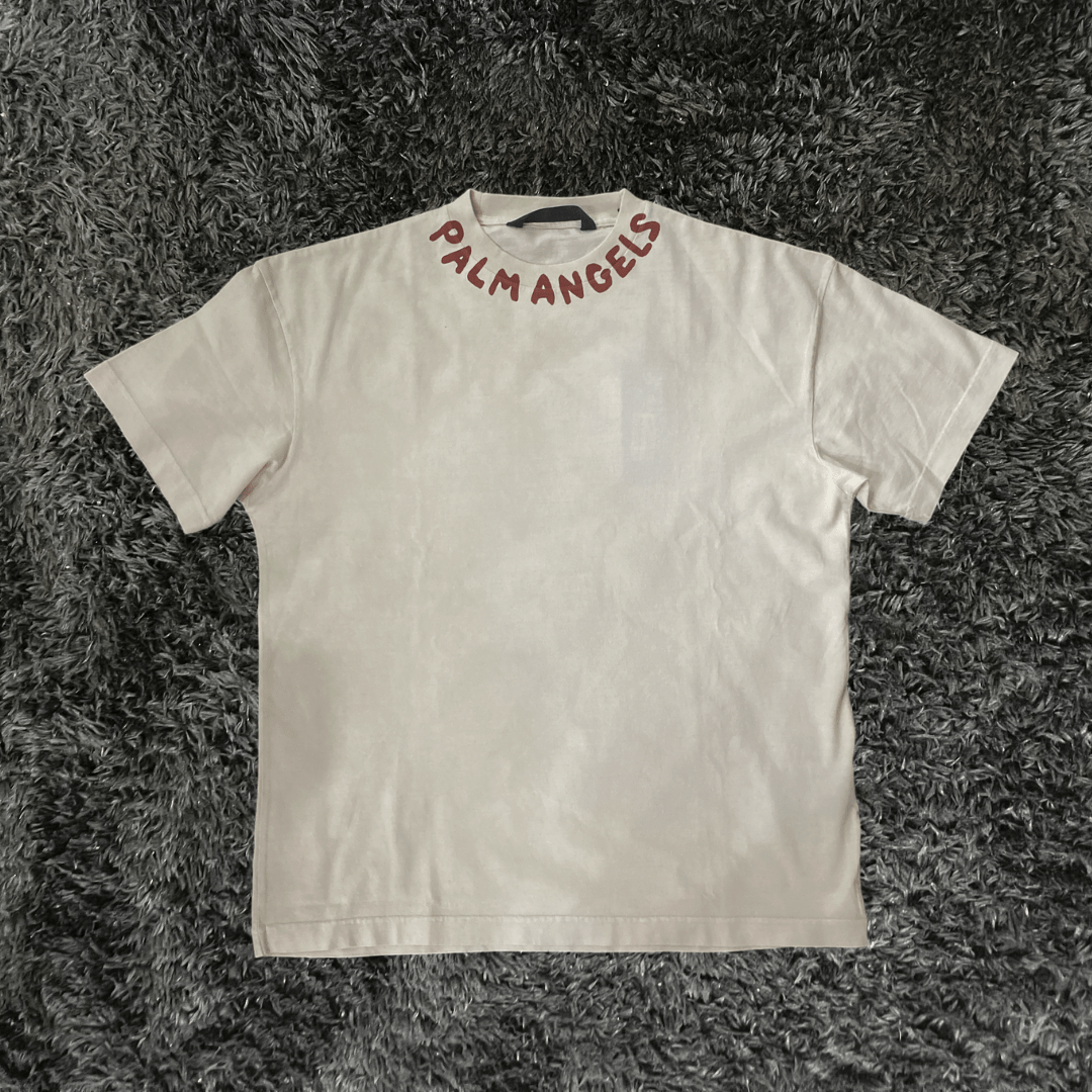 Palm Angels Beige Mit Logo T-shirt - Urban Utility
