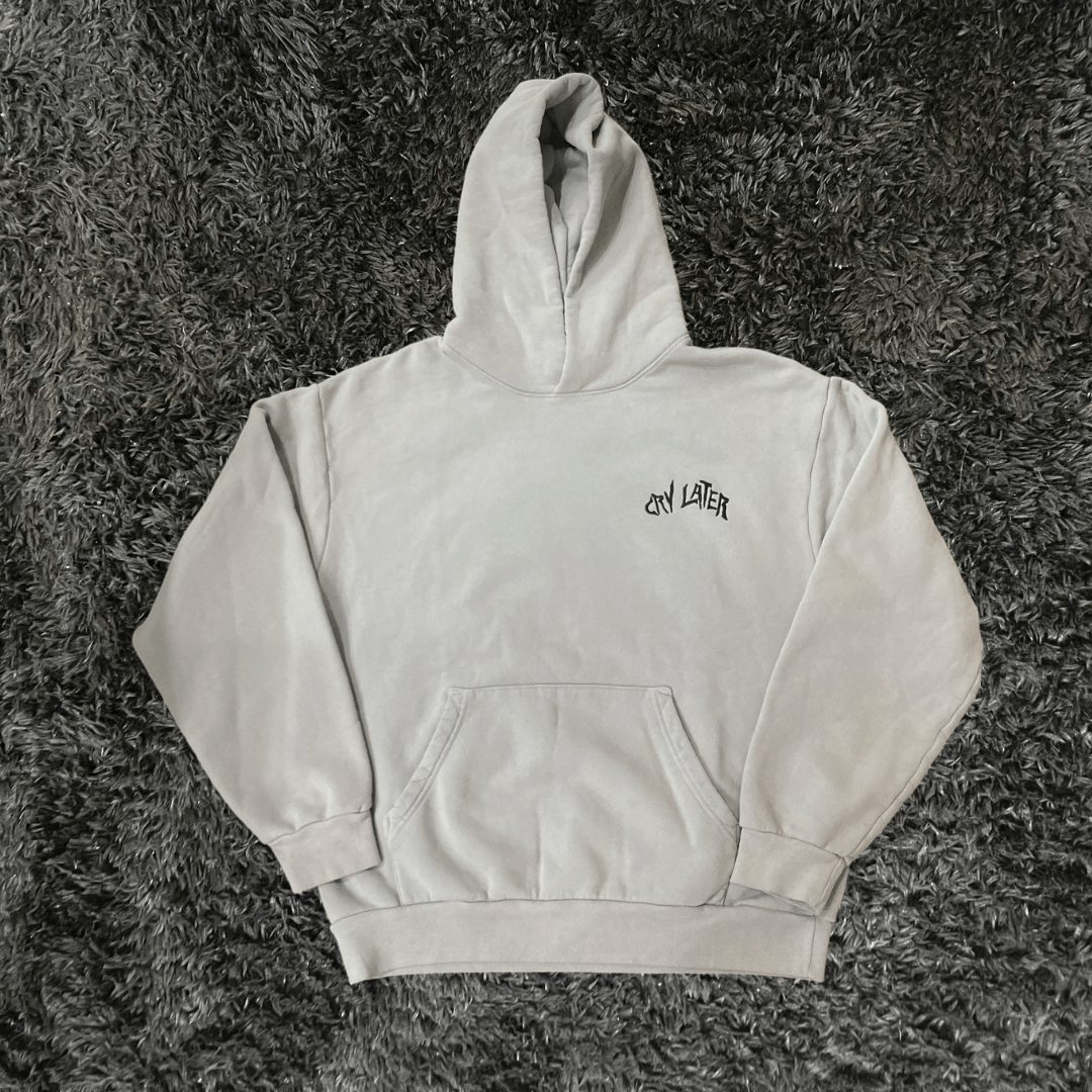 Warren Lotas Cry Later Grey Hoodie - Urban Utility
