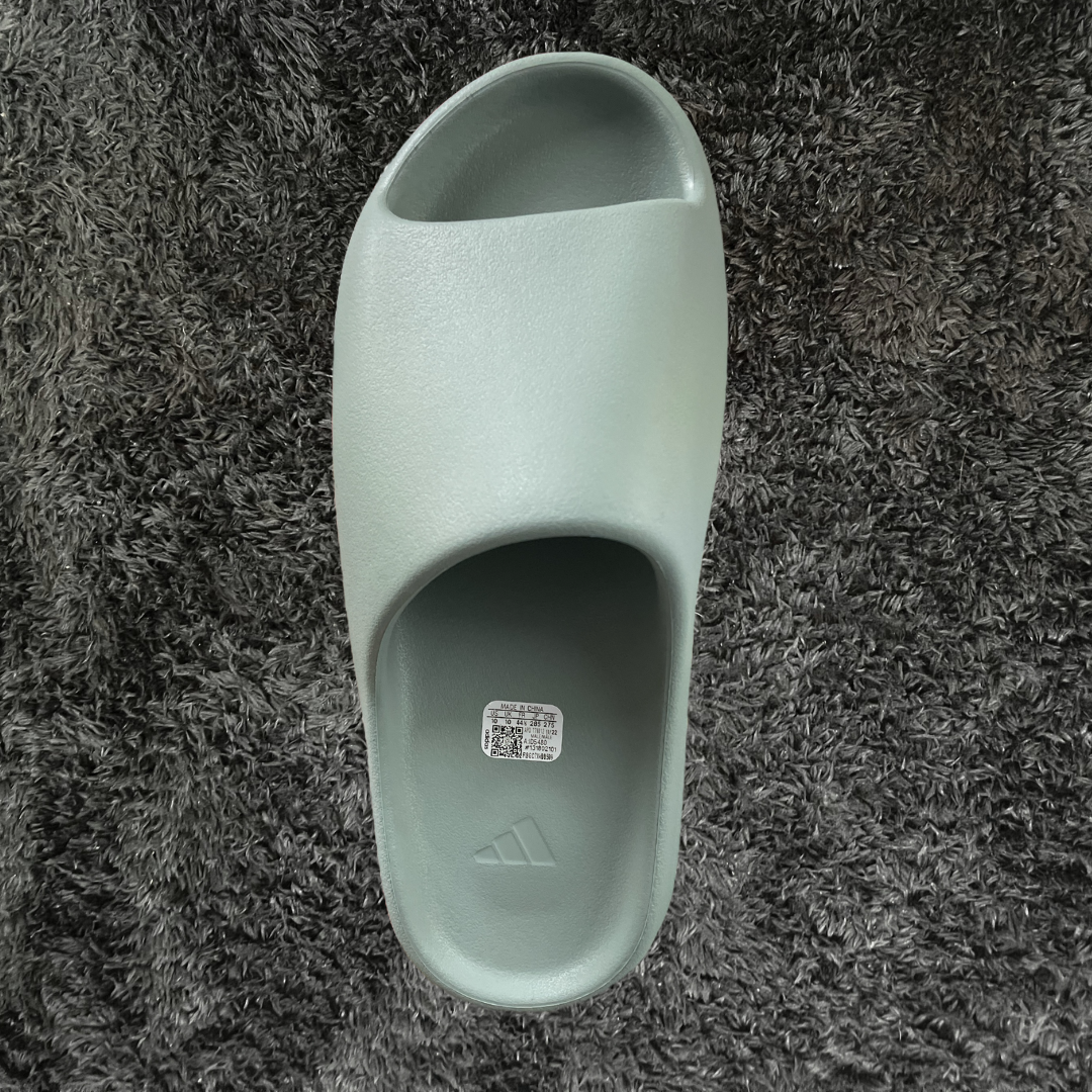 Gray adidas slides hotsell