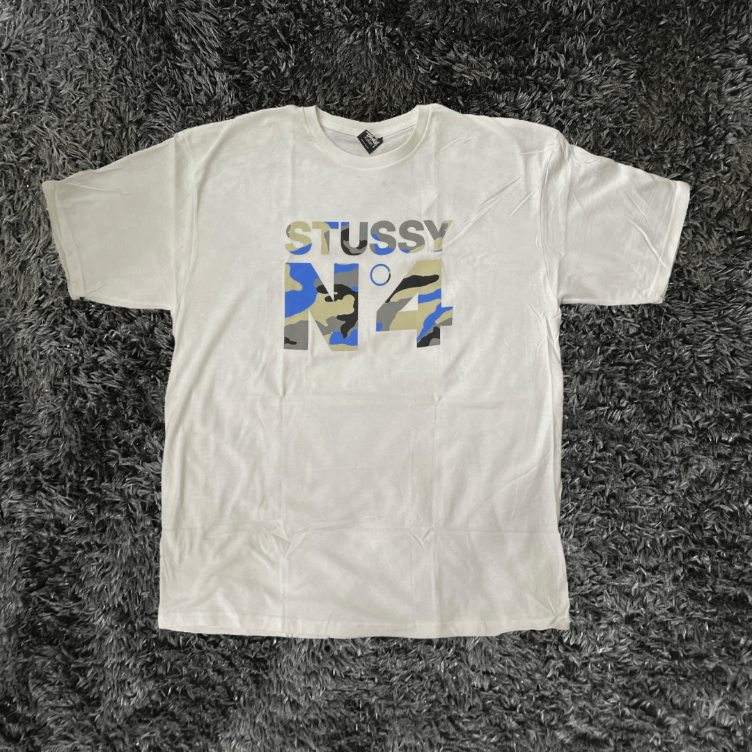 Stussy N4 Camo White T-shirt - Urban Utility