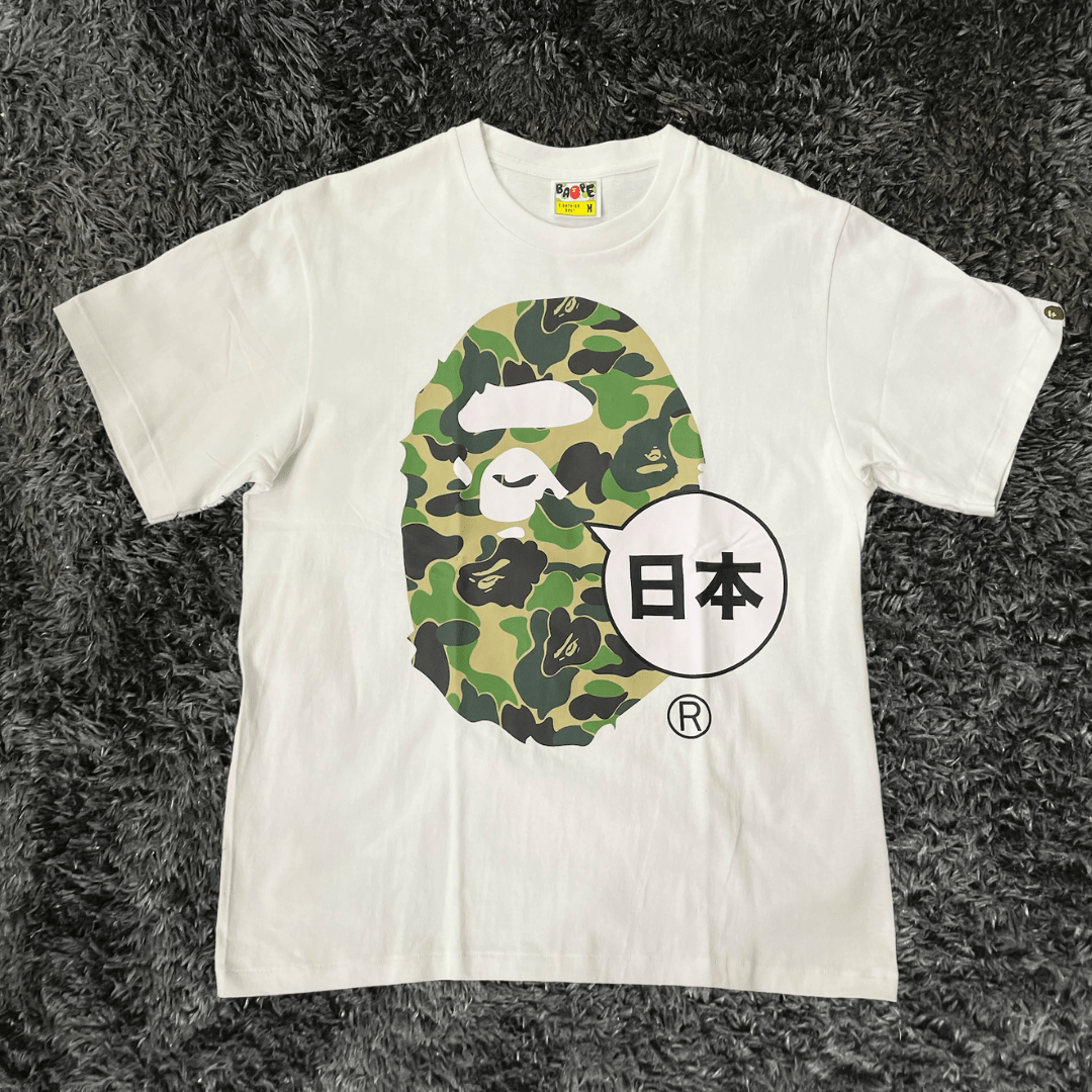 Bape Japan Big Ape Head City White T-shirt - Urban Utility