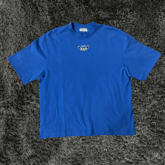 Off White Bandana Arrow Skate Nautical Blue T-shirt - Urban Utility