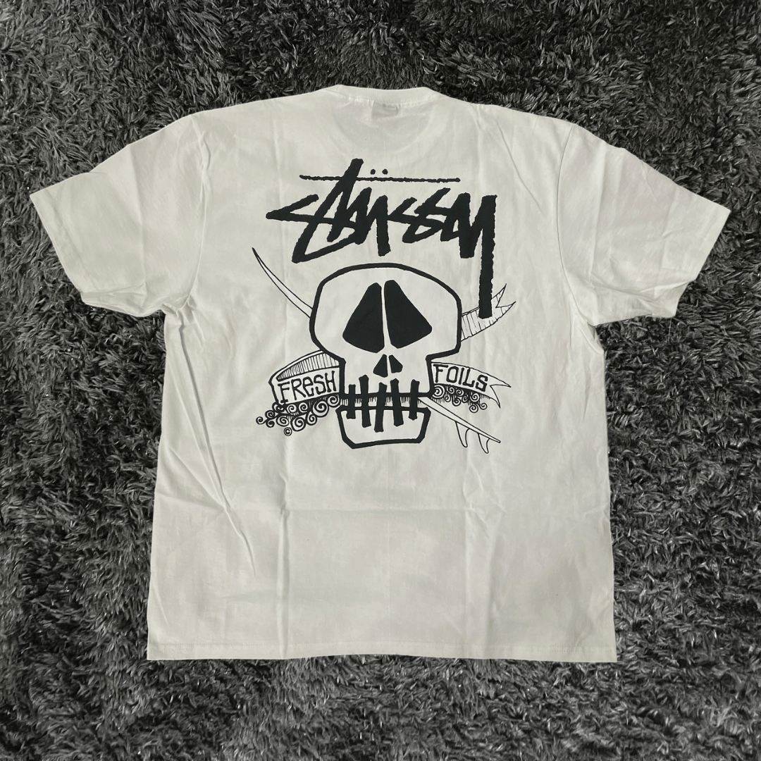 Stussy Fresh Foils White T-shirt - Urban Utility