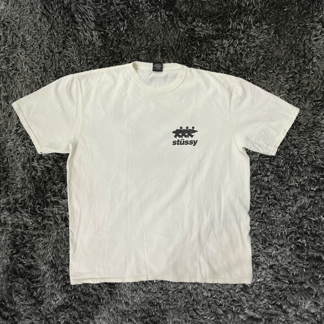 Stussy Surfwalk Pig Dyed Natural T-shirt - Urban Utility