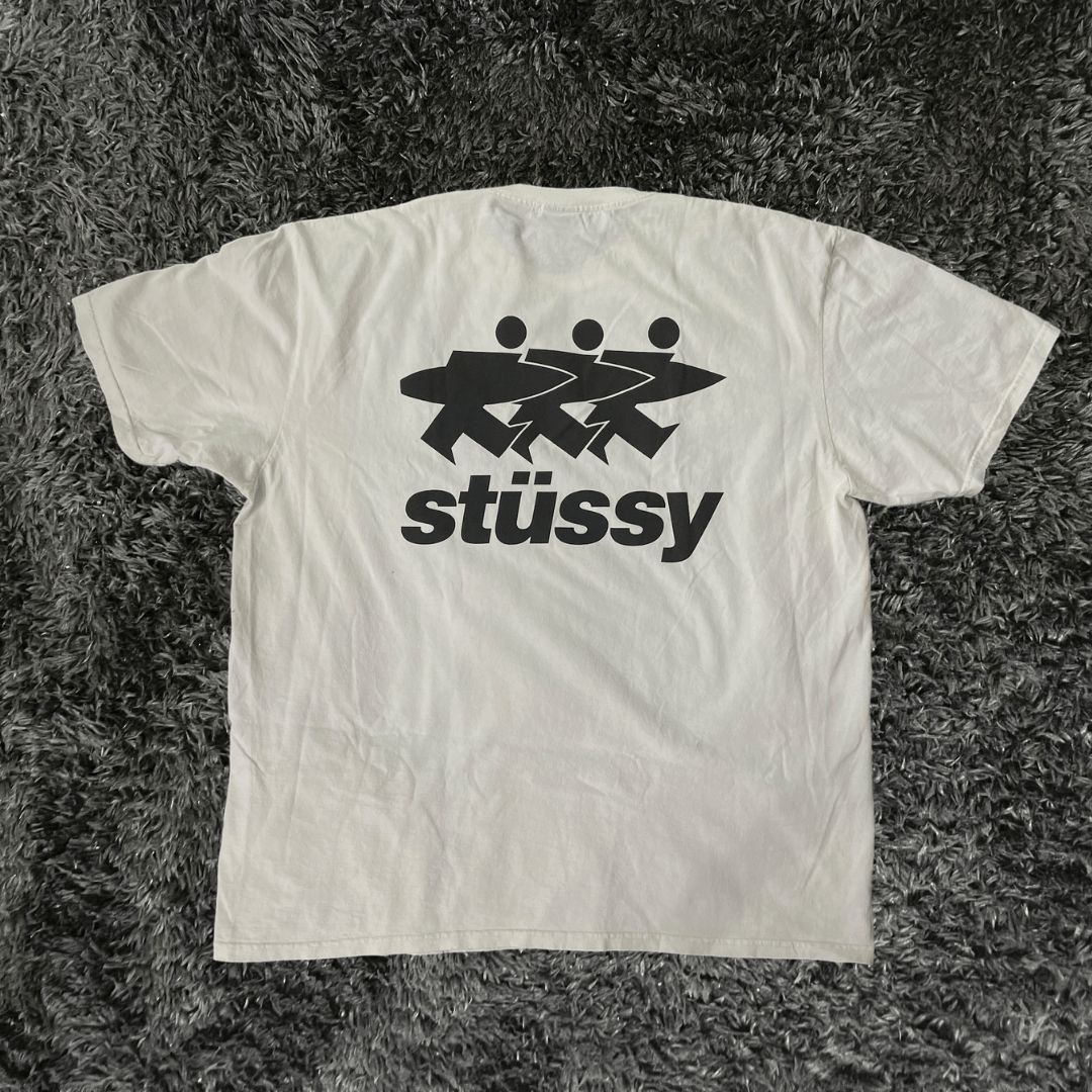 Stussy Surfwalk Pig Dyed Natural T-shirt - Urban Utility