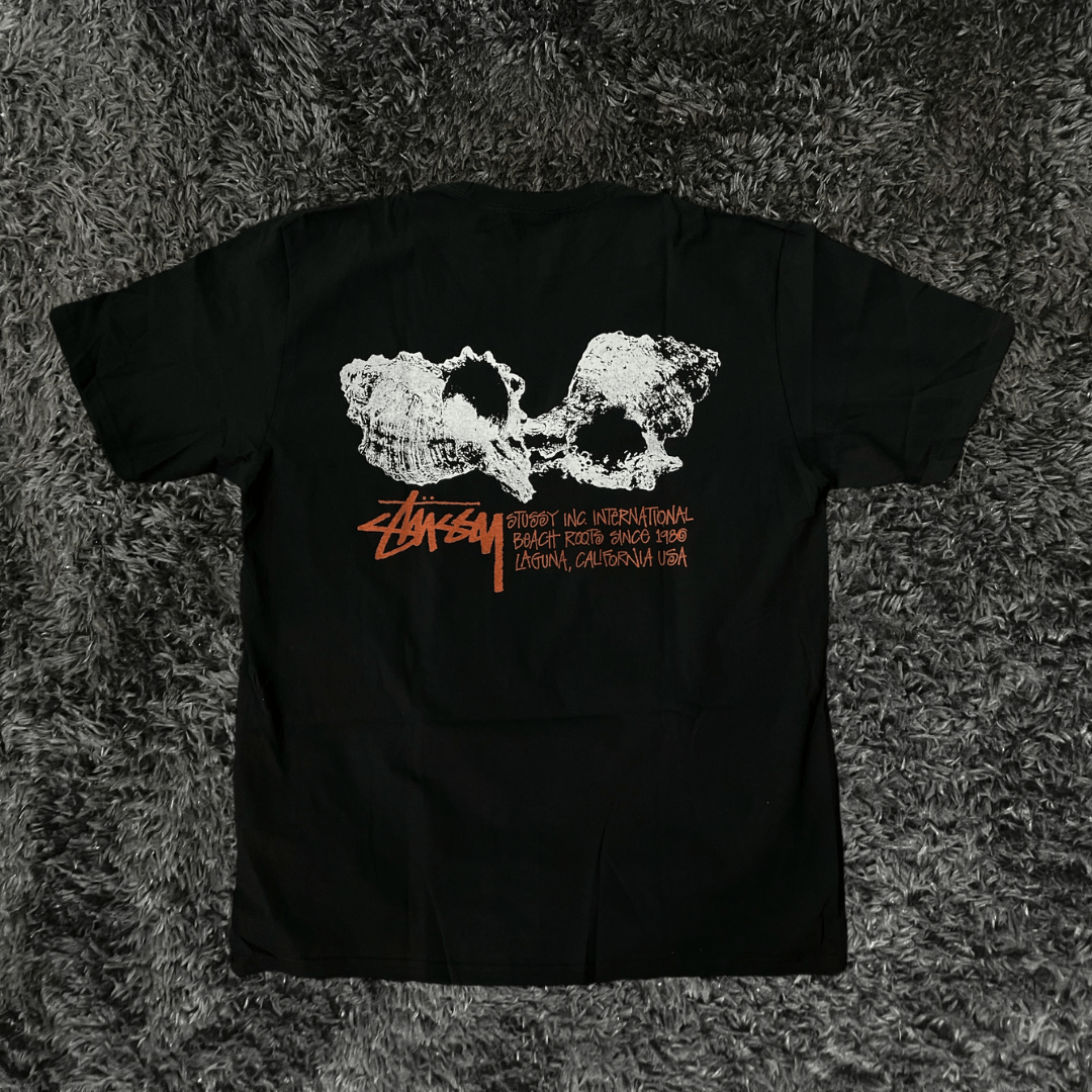 Stussy Shells Black T-shirt - Urban Utility
