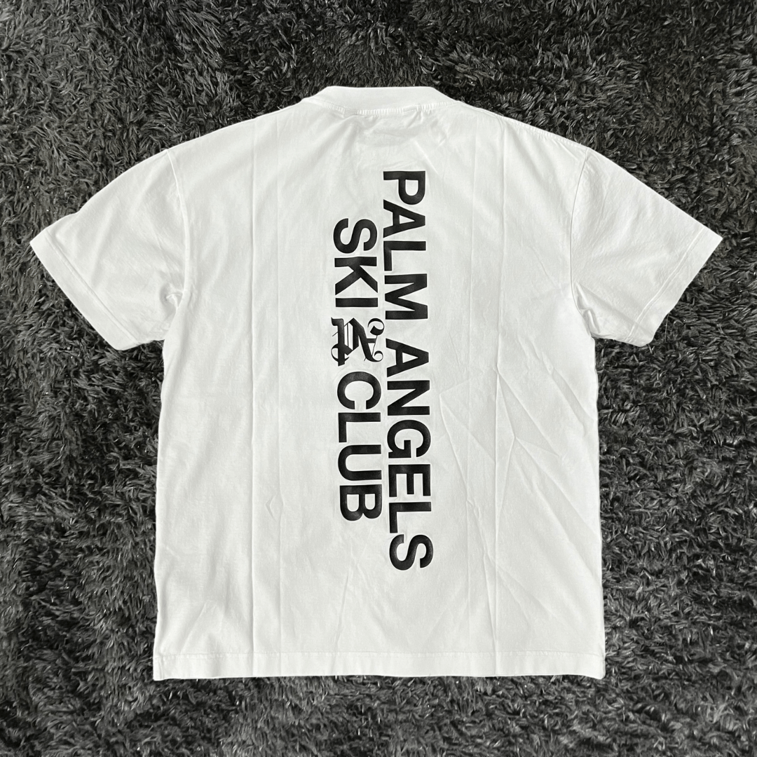 Palm Angels Ski Club Classic White Black T-shirt - Urban Utility
