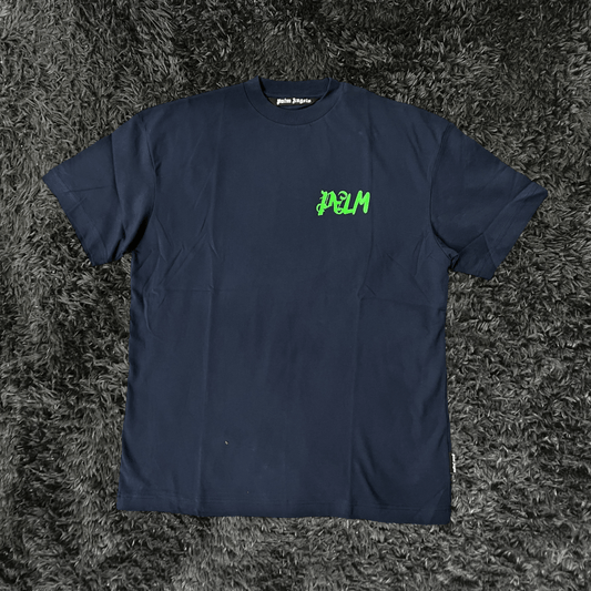 Palm Angels I am Lost Navy Blue T-shirt - Urban Utility