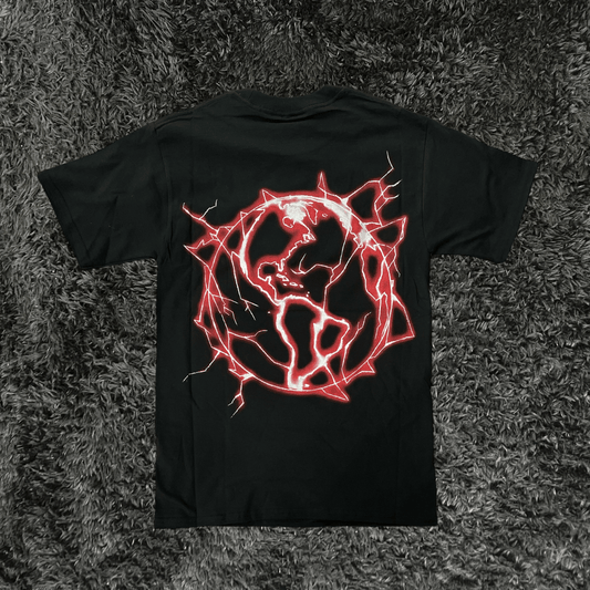 Revenge Red Lightning Black T-shirt - Urban Utility