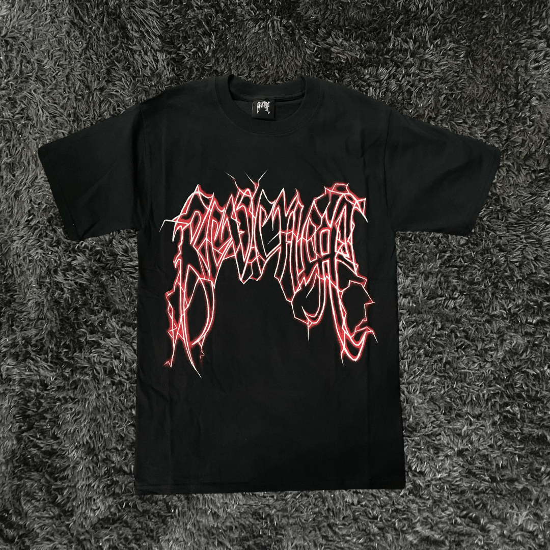 Revenge Red Lightning Black T-shirt - Urban Utility