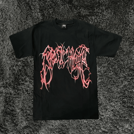 Revenge Red Lightning Black T-shirt - Urban Utility