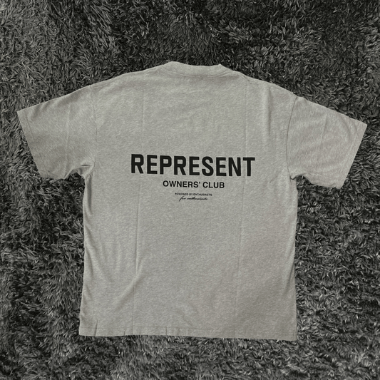 Represent Owners Club Ash Grey Black T-shirt - Urban Utility