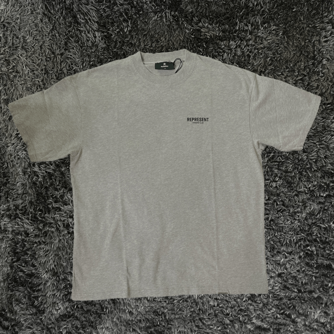 Represent Owners Club Ash Grey Black T-shirt - Urban Utility
