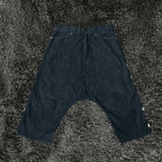 Kapital Denim Easy Baggy Short - Urban Utility