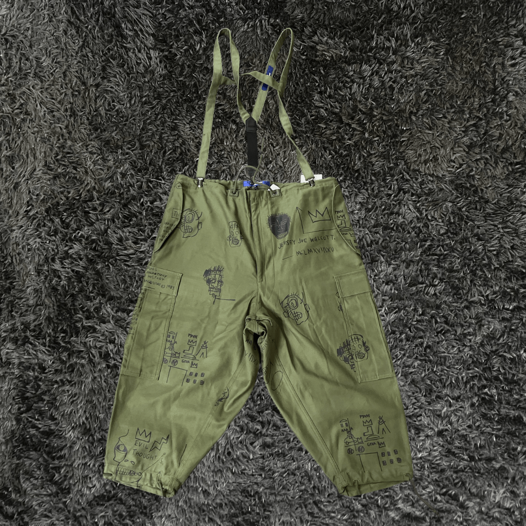 Junya WatanabE Jean - Michel Basquiat Olive Overol Pants - Urban Utility