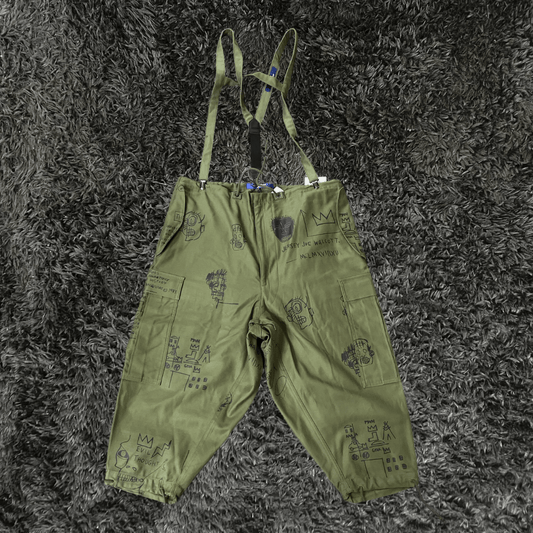 Junya WatanabE Jean - Michel Basquiat Olive Overol Pants - Urban Utility