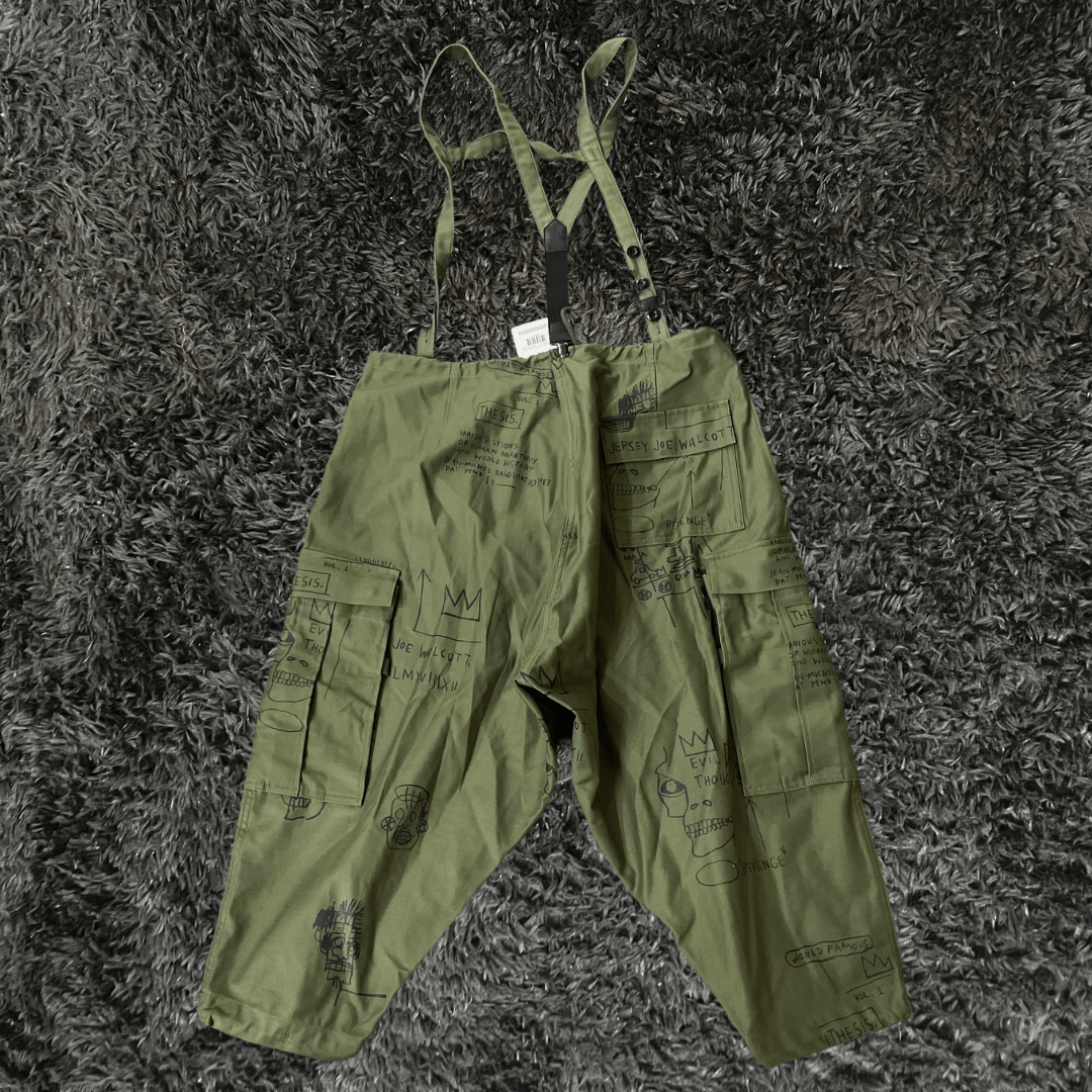 Junya WatanabE Jean - Michel Basquiat Olive Overol Pants - Urban Utility