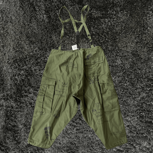 Junya WatanabE Jean - Michel Basquiat Olive Overol Pants - Urban Utility