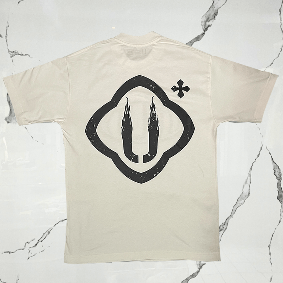 Urban Utility "UFlames" Bone T-Shirt - Urban Utility