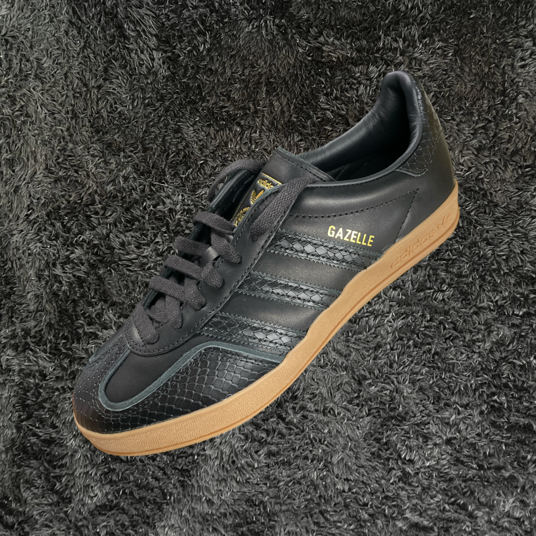 Adidas Gazelle Indoor Core Black Snakeskin Urban Utility