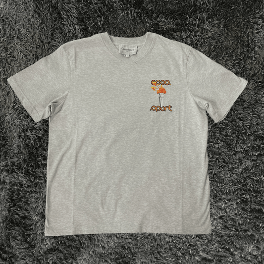 Casablanca La Flamme Du Sport Grey Marle T-Shirt - Urban Utility