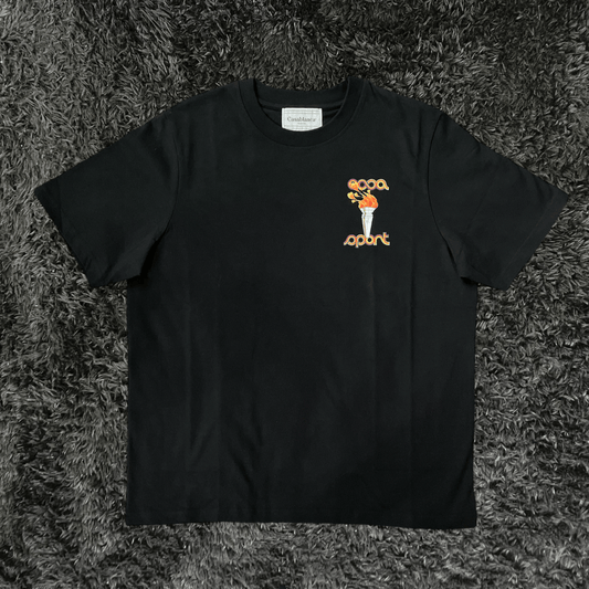 Casablanca La Flamme Du Sport Black T-Shirt - Urban Utility