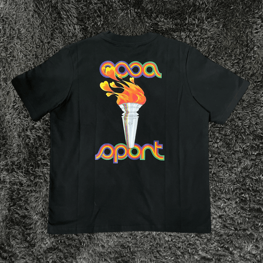 Casablanca La Flamme Du Sport Black T-Shirt - Urban Utility