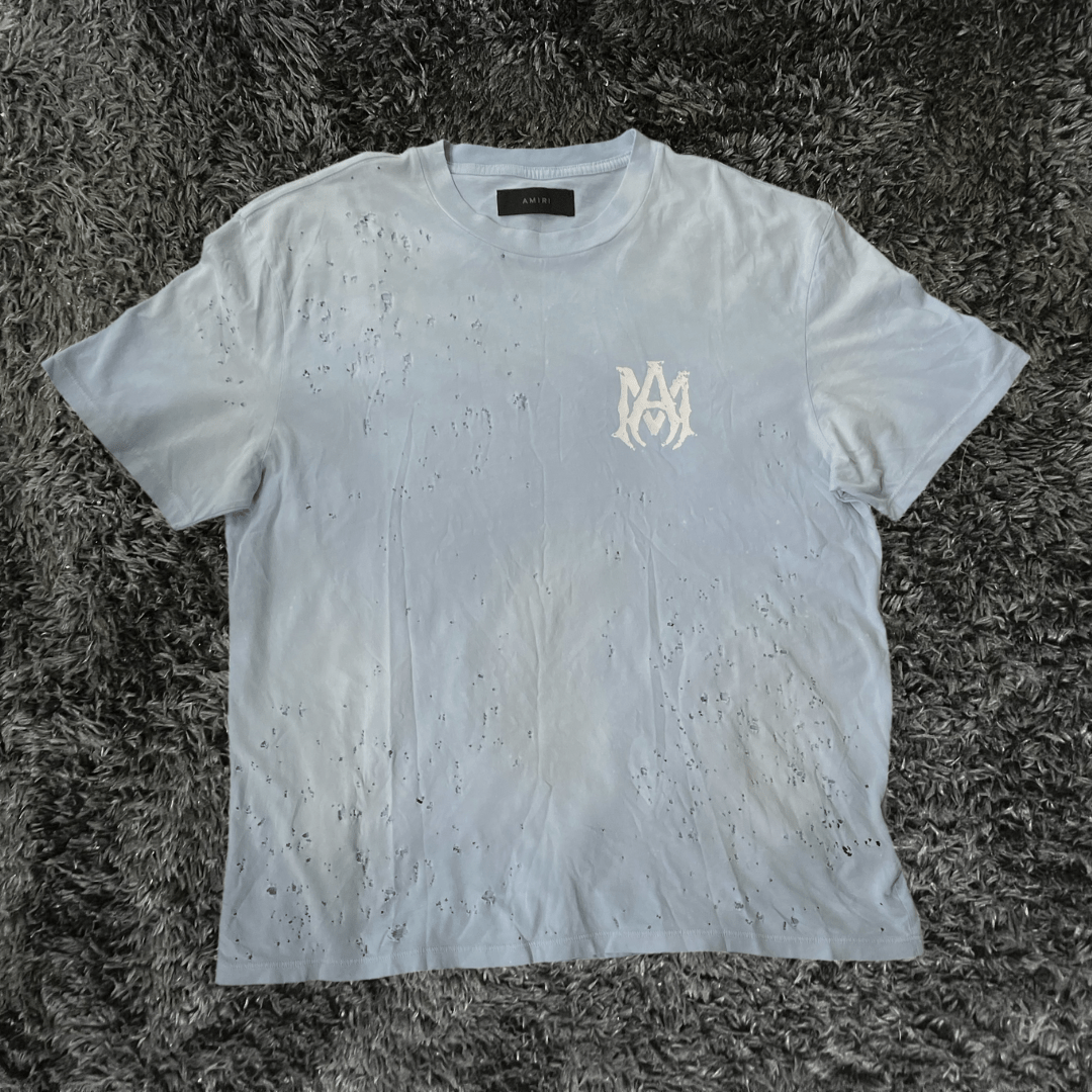 Amiri Washed Shotgun Gray Dawn T-shirt - Urban Utility