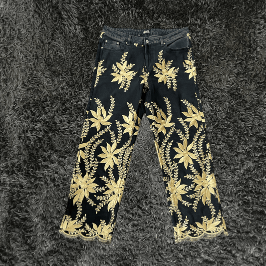 Crowstar Royalty Black Gold Pants - Urban Utility
