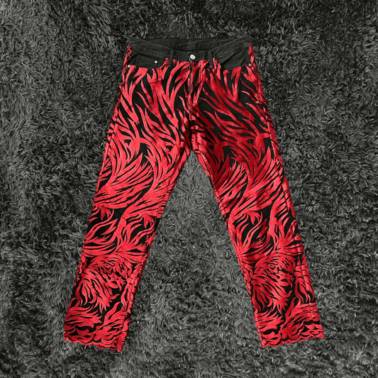 Crowstar Royalty Black Red Pants - Urban Utility