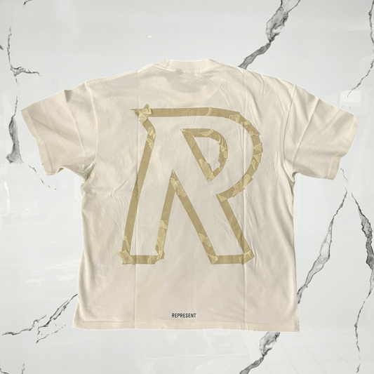 Represent Masking Tape Initial Flat WhiteT-shirt - Urban Utility