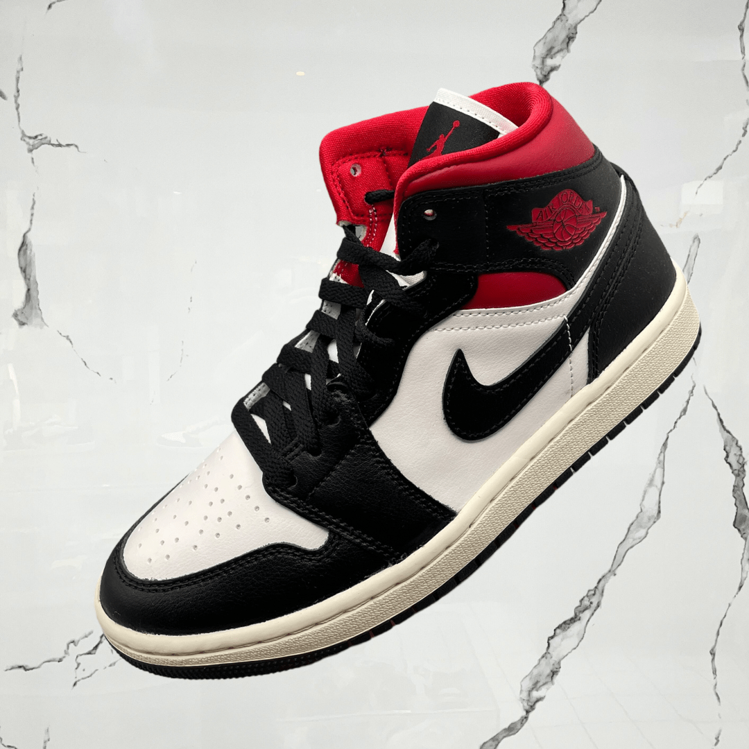 Jordan 1 Mid Black Gym Red (W) - Urban Utility