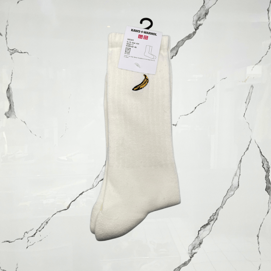 Kaws x Warhol Banana Cream Socks - Urban Utility
