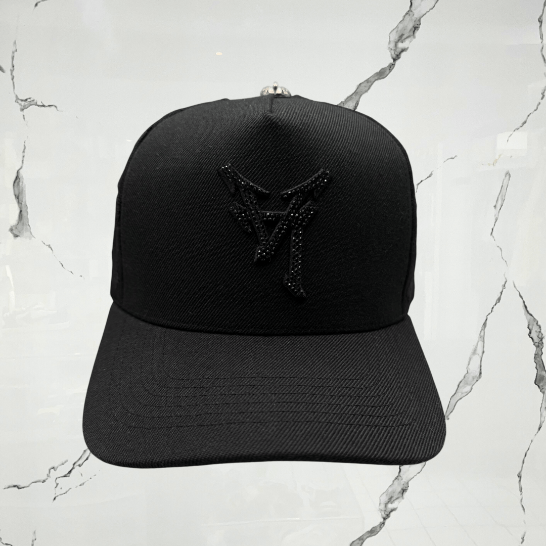 Prevail LA Crystal Monogram Black Cap - Urban Utility