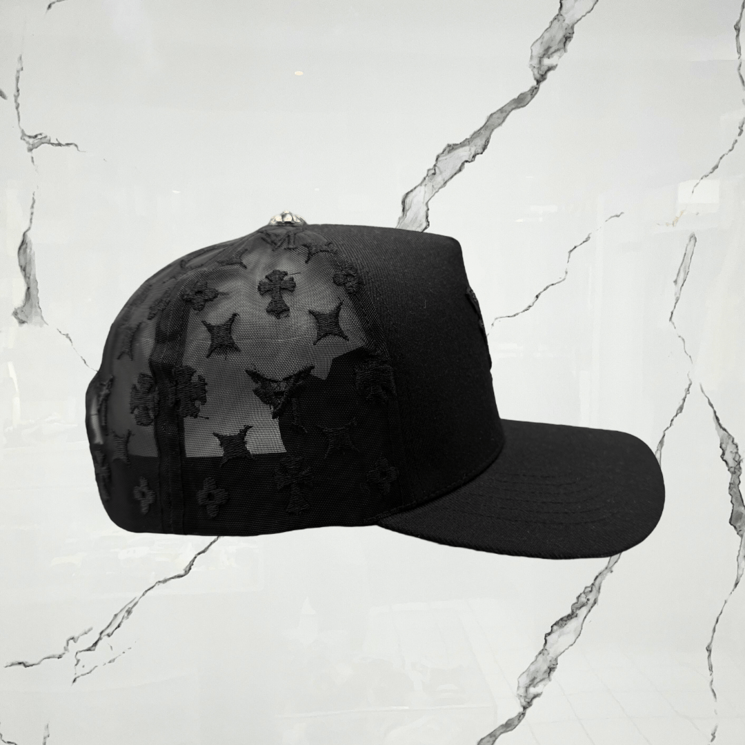 Prevail LA Crystal Monogram Black Cap - Urban Utility