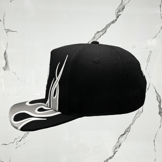 Prevail Black Grey Flames Cap - Urban Utility