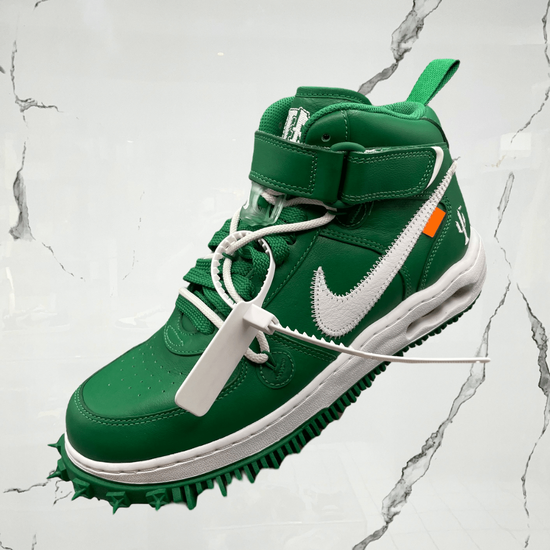Air Force 1 Mid Off White Pine Green (De Uso) - Urban Utility
